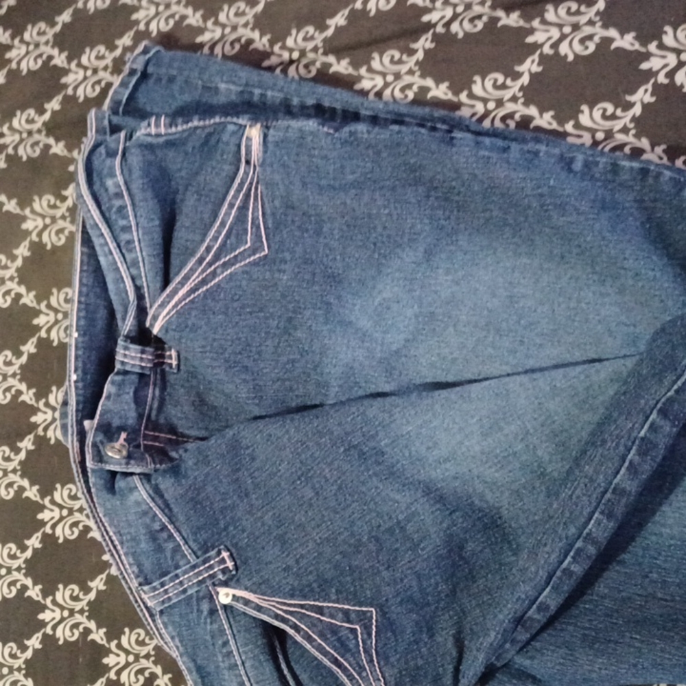 Jeans, pink trimming size 20w